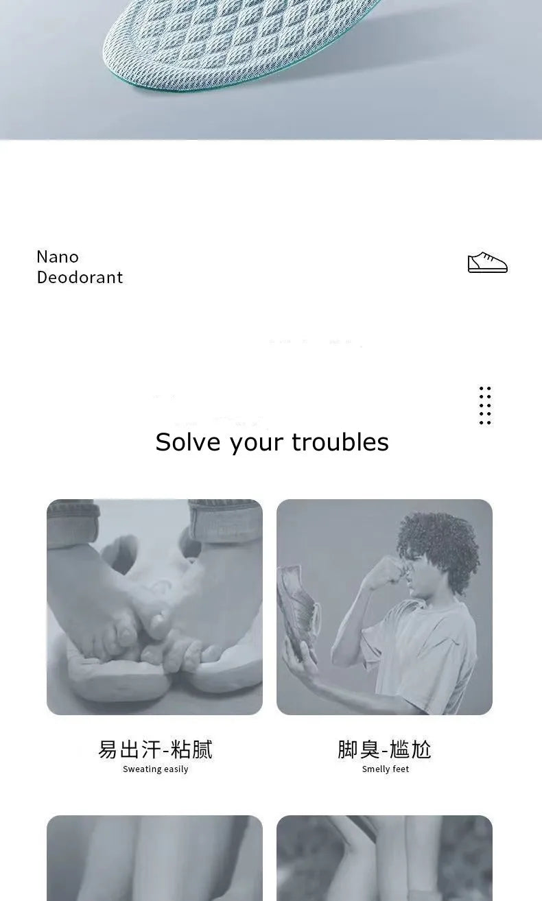 Sports Deodorant Insoles for Shoes - limited offer