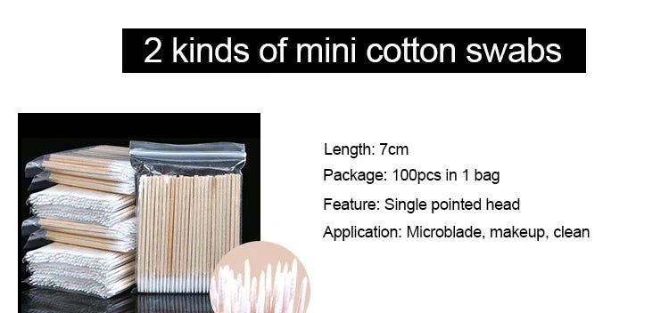 500pcs Double Head Cotton Swab Women Makeup Cotton Buds Tip for Wood Sticks Nose Ears Cleaning Health Care Tools