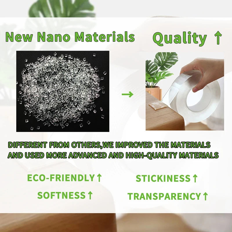 1/2/3/5M Nano Tape Double Sided Tape Transparent Reusable