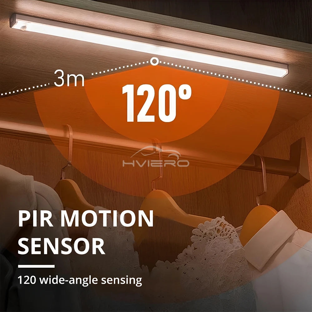 Motion Sensor Light Cabinet Wardrobe Lamp Staircase Backlight For Kitchen LED