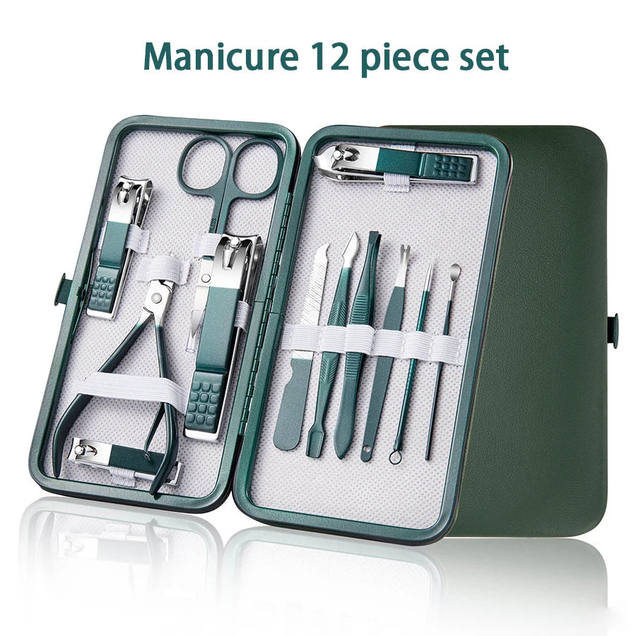7/10/12/18 Piece Set Professional Nail Care Kit
