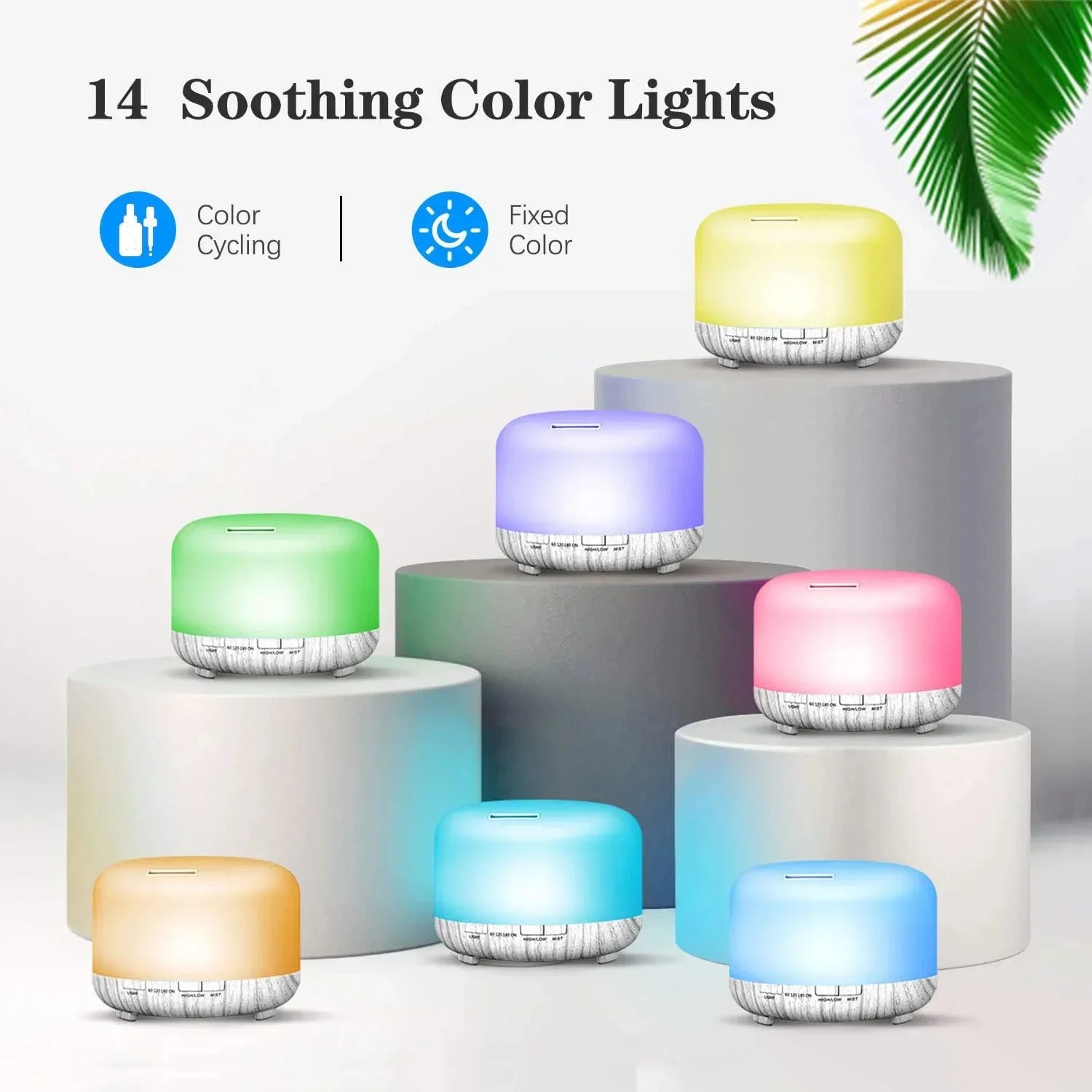 Air Humidifier Essential oil Diffuser 500ML Ultrasonic Cool Mist Maker Fogger USB Humidifier LED Lamp Aroma Diffuser Electric 