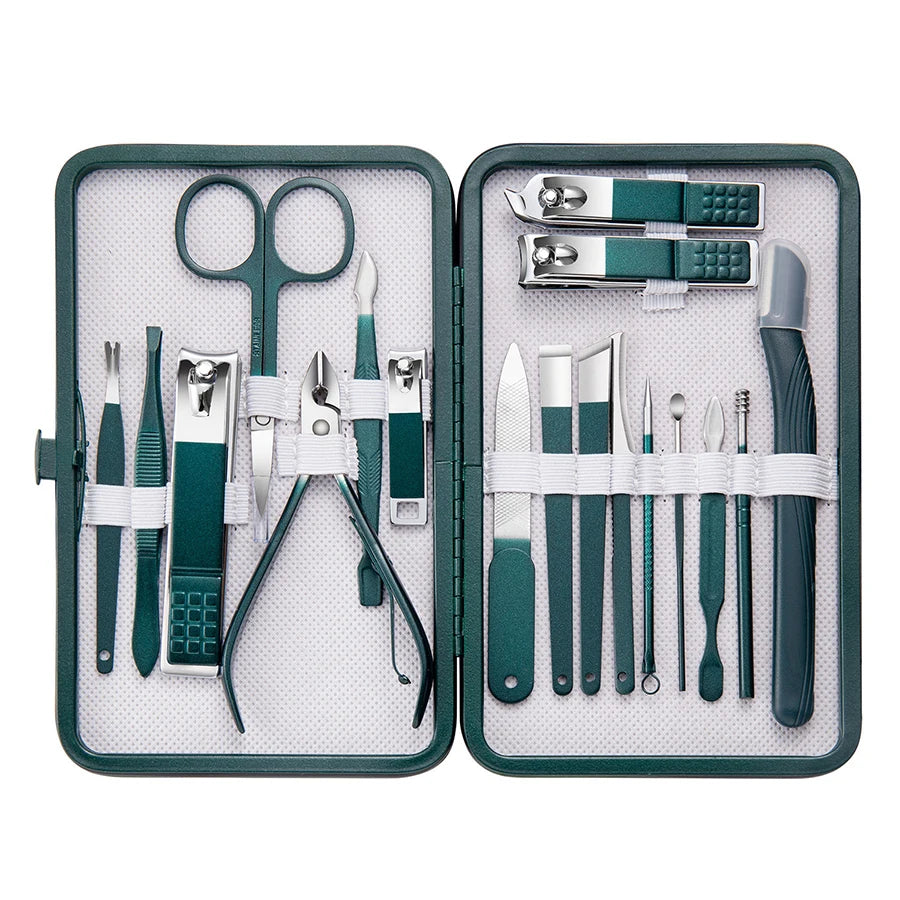 7/10/12/18 Piece Set Professional Nail Care Kit