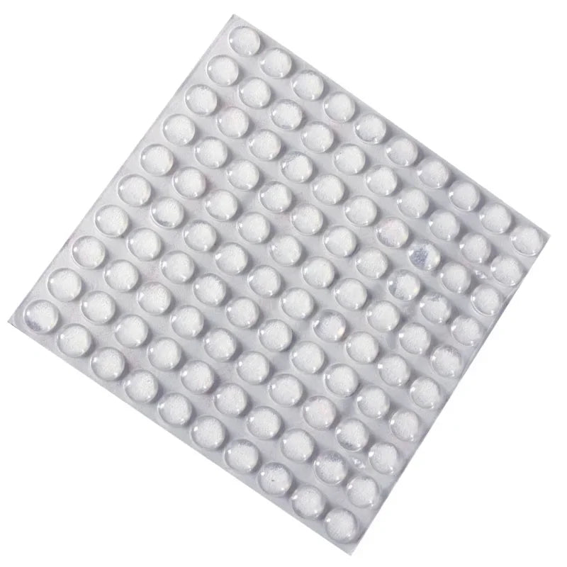 100Pcs Soft Silicone Rubber Anti Slip Bumpers Feet Pads Damper Buffer Cabinet Bumpers Silicone Furniture Pads Drawer Door Pad