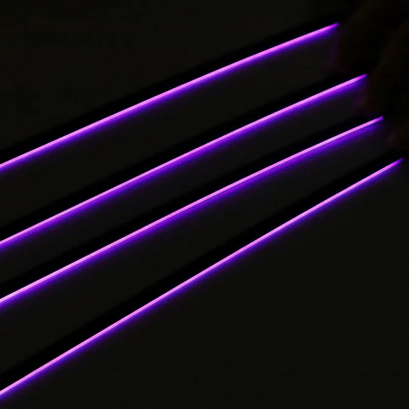 6/18 in 1 RBG 64 Color Car Ambient Lights Interior Acrylic Strip Light