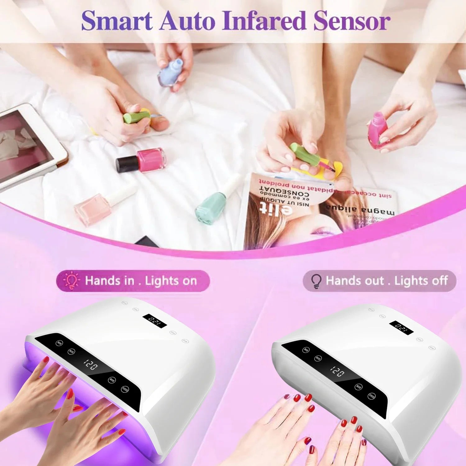 UV LED Professional Nail Drying Lamp