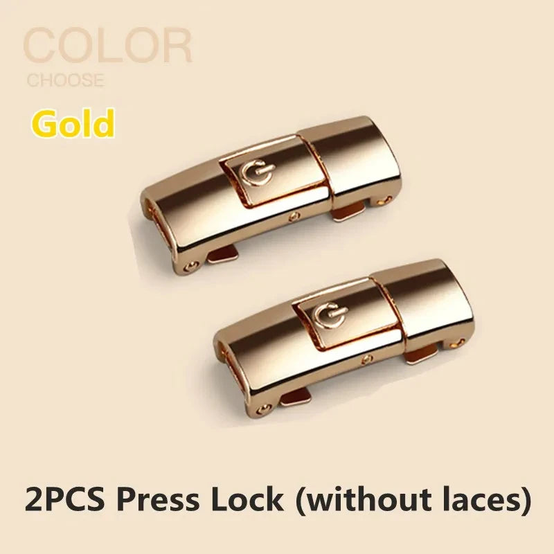 8mm Width No Tie Shoe Laces Press Lock Shoelaces Without Ties