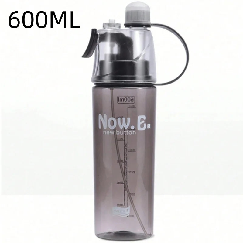 20.3oz Sports Water Bottle Portable Leakproof Spray Water Cup Durable BPA Free Plastic Drinking Jug Outdoor Travel Gym Drinkware