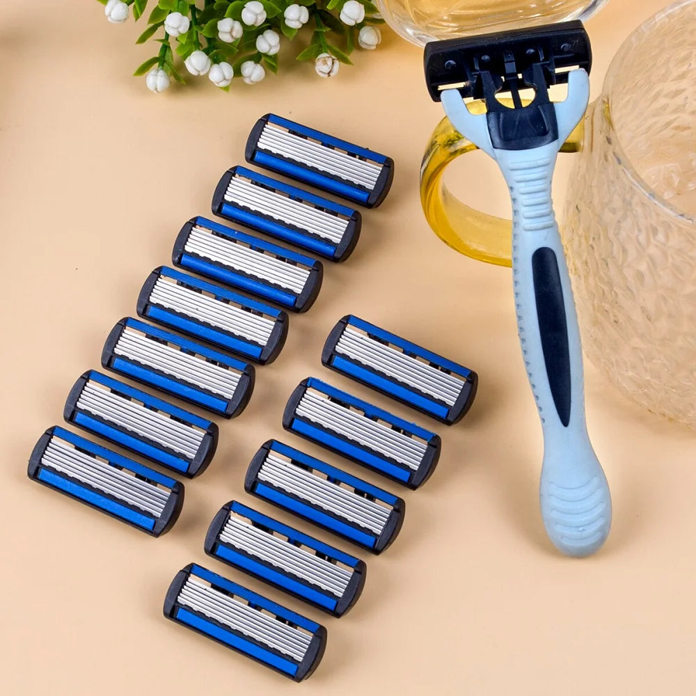 1 Handle + 12 Blades/ Men And Women Body Hair Razor