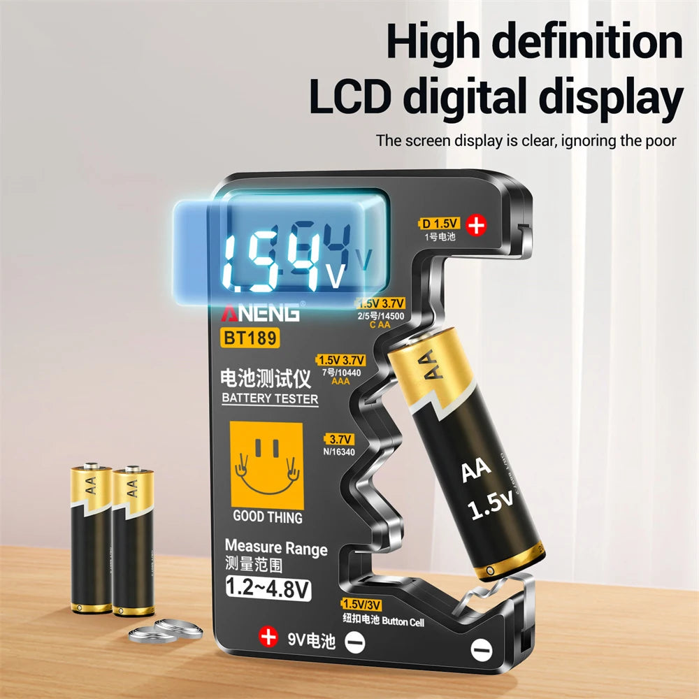 ANENG BT189 Button Cell Battery Tester Universal Household
