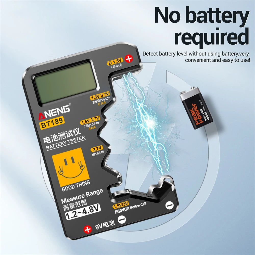 ANENG BT189 Button Cell Battery Tester Universal Household