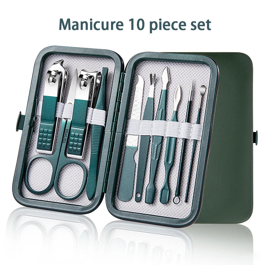 7/10/12/18 Piece Set Professional Nail Care Kit