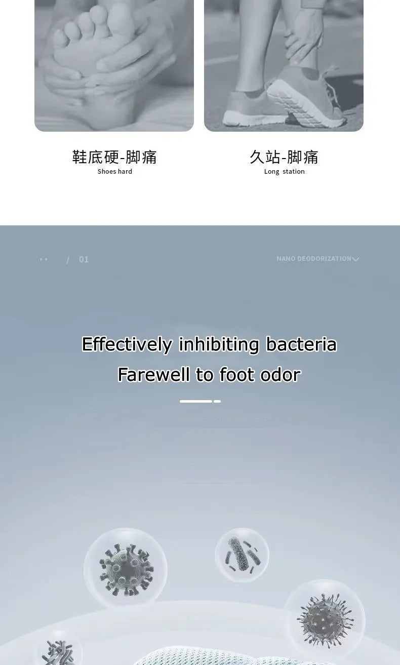 Sports Deodorant Insoles for Shoes - limited offer