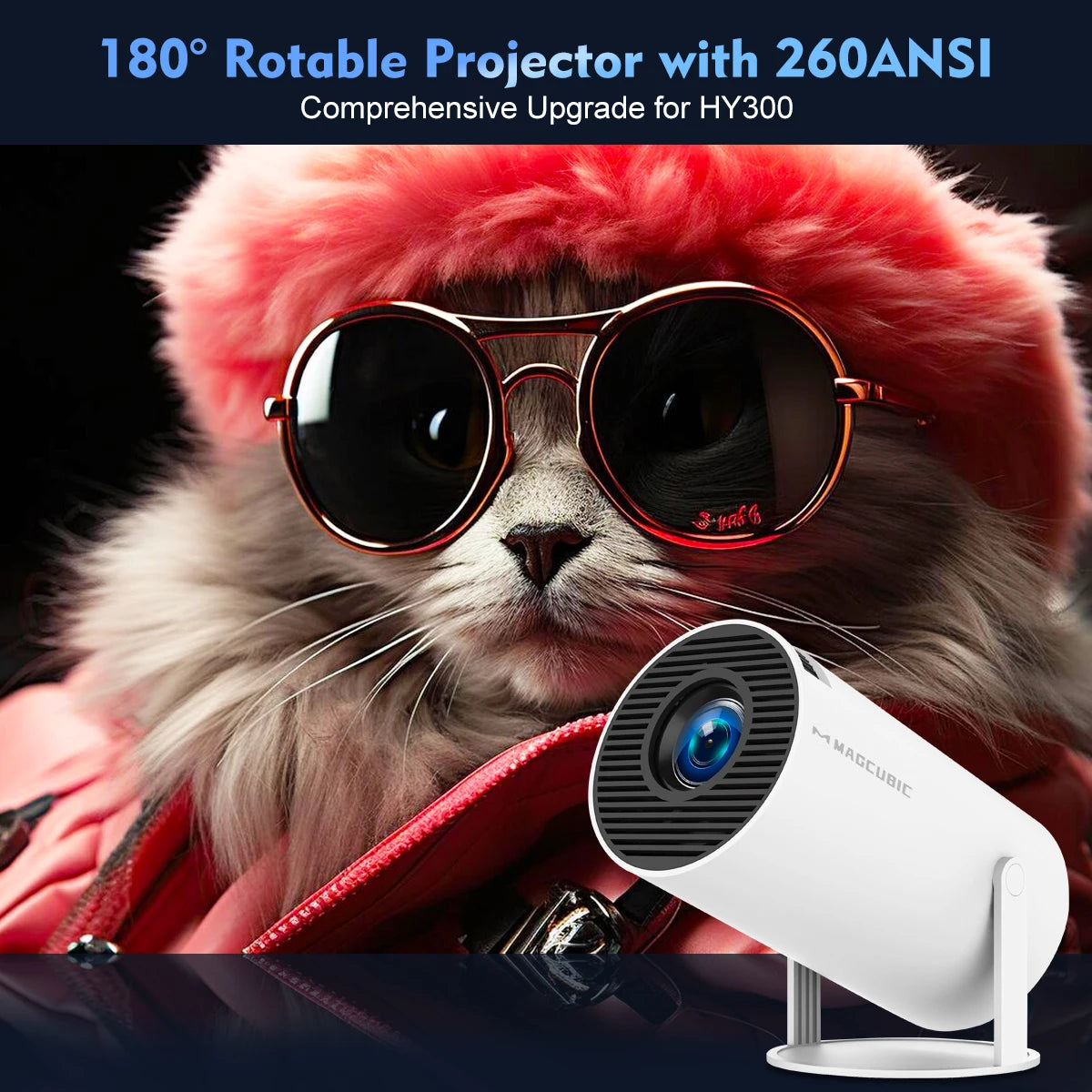 Magcubic Projector HY300 PRO 4K Android 11 Dual Wifi6