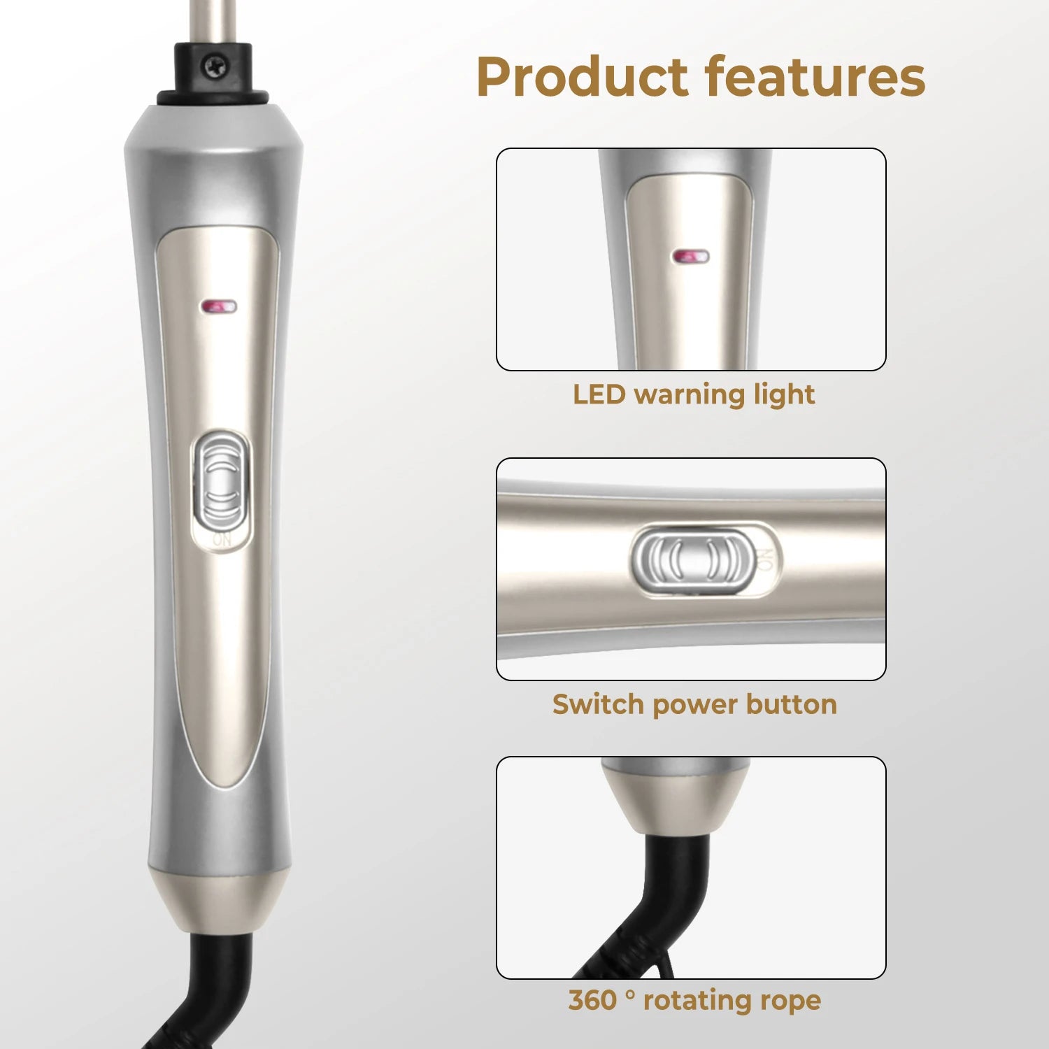Hair Curling Iron 9mm Curler