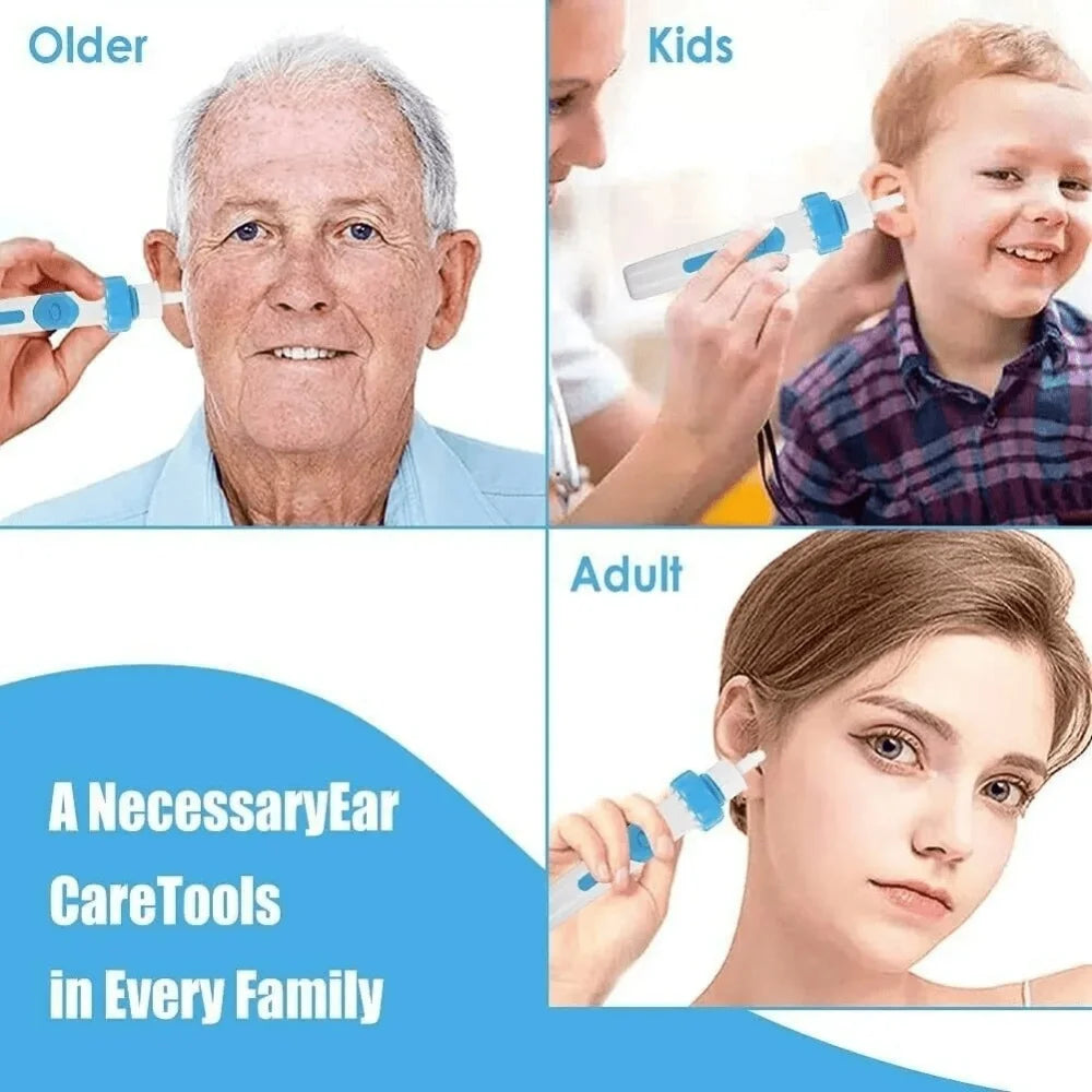 Electric Earpick for Children and Adults Electric Earpick for Earwax Ear Cleaner Earpick for Children Wax Remover Ear Care Clean