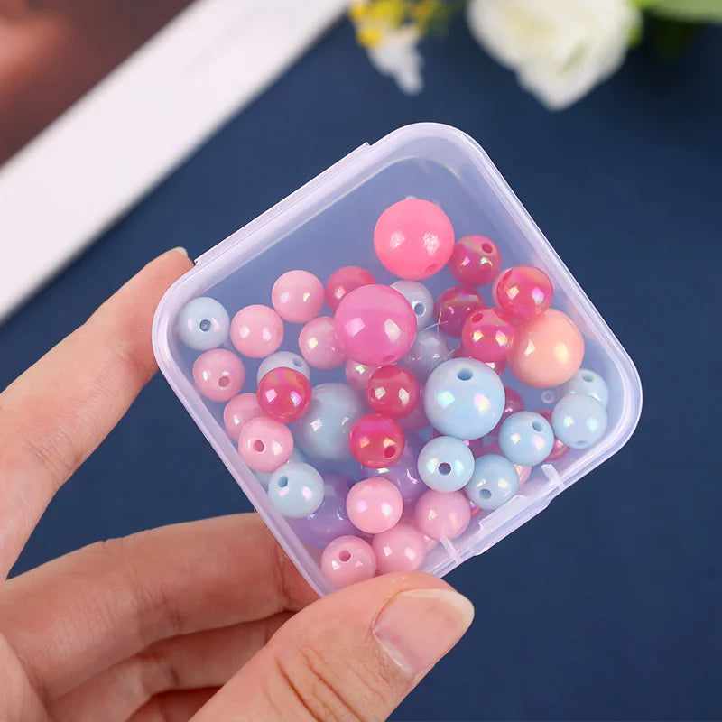 Clear Storage Container Transparent Plastic Storage Boxes with Hinged Lid Square Packaging Display Box Jewelry DIY Crafts
