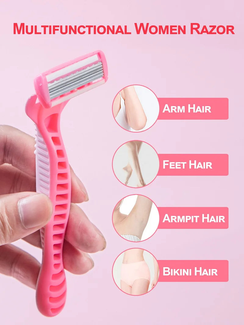 1 Handle + 12 Blades/ Men And Women Body Hair Razor