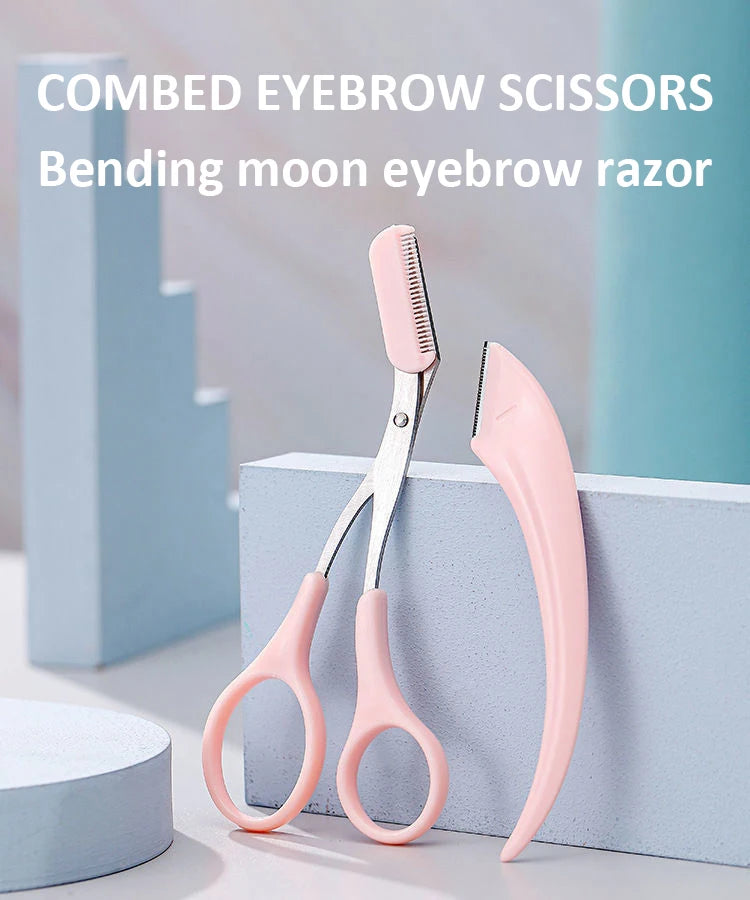 Eyebrow Trimming Knife Face Razor For Women Eyebrow Scissors