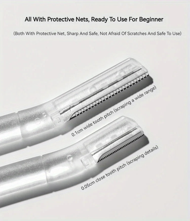 4pcs Eyebrow Razor, Face Razors For Women Facial Hair, Eyebrow Shaver, Dermaplaning Tool To Exfoliate And Refresh The Skin