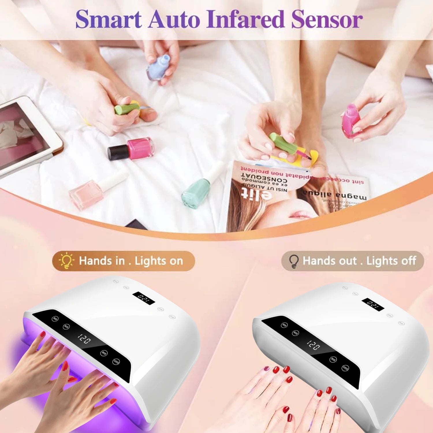 UV LED Professional Nail Drying Lamp
