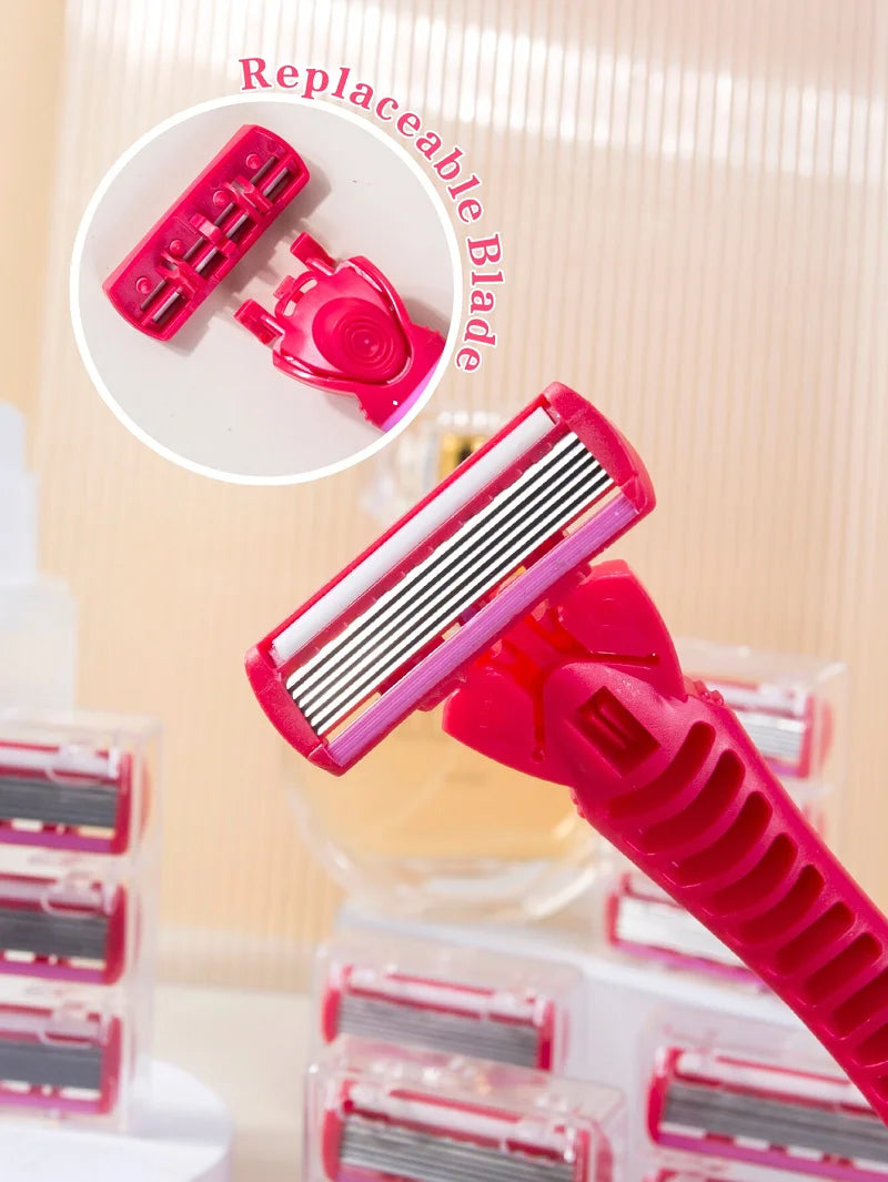 1 Handle + 12 Blades/ Men And Women Body Hair Razor