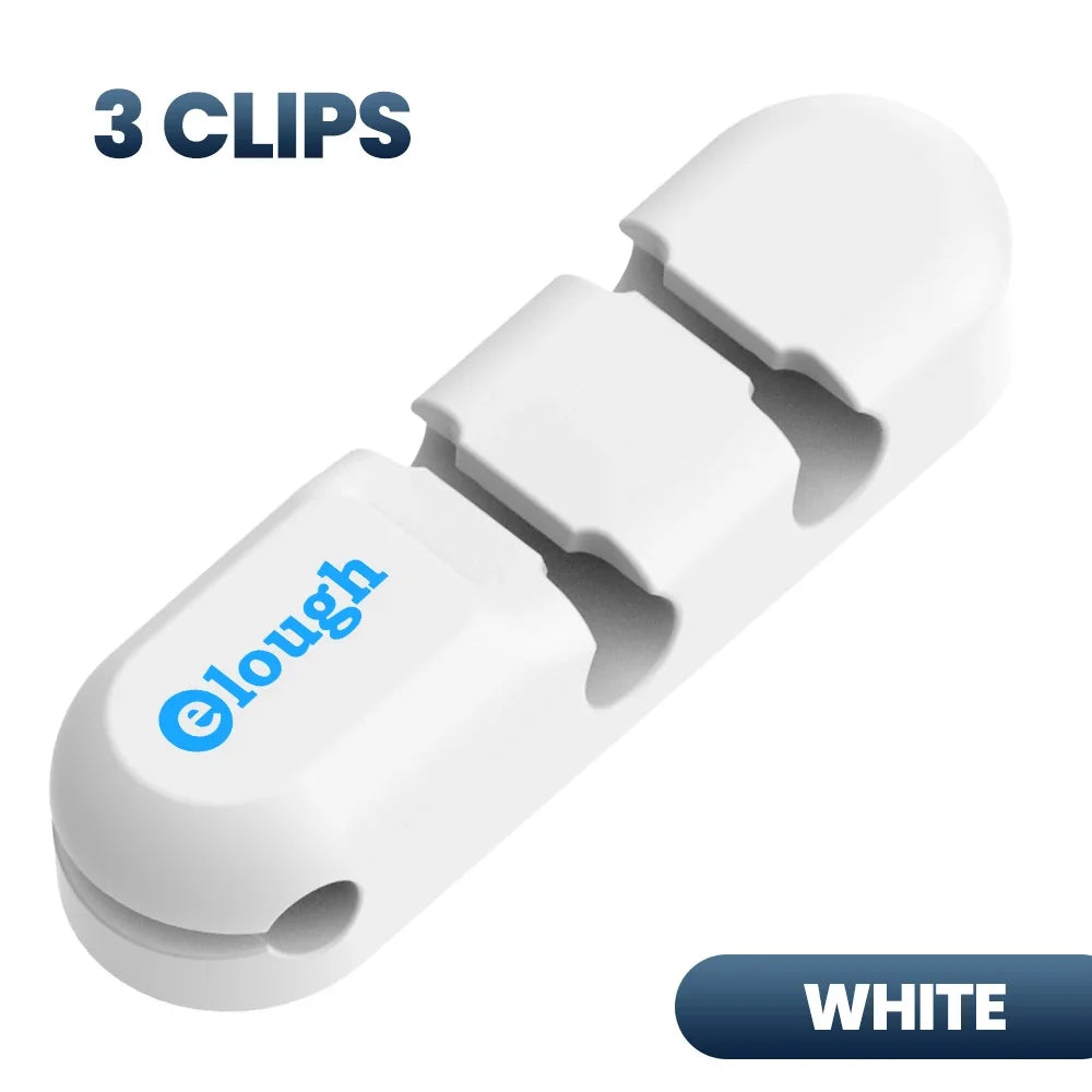 Cable Organizer Management Wire Holder Flexible USB Cable Winder Tidy Silicone Clips For Mouse Keyboard Earphone Protector