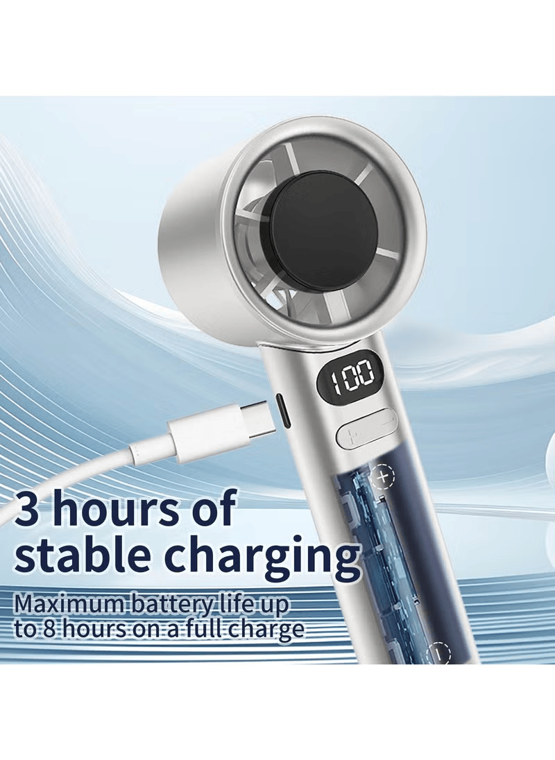 Mini Portable Fan Powerful Handheld Fan,120 Speeds Infinitely Variable Speed