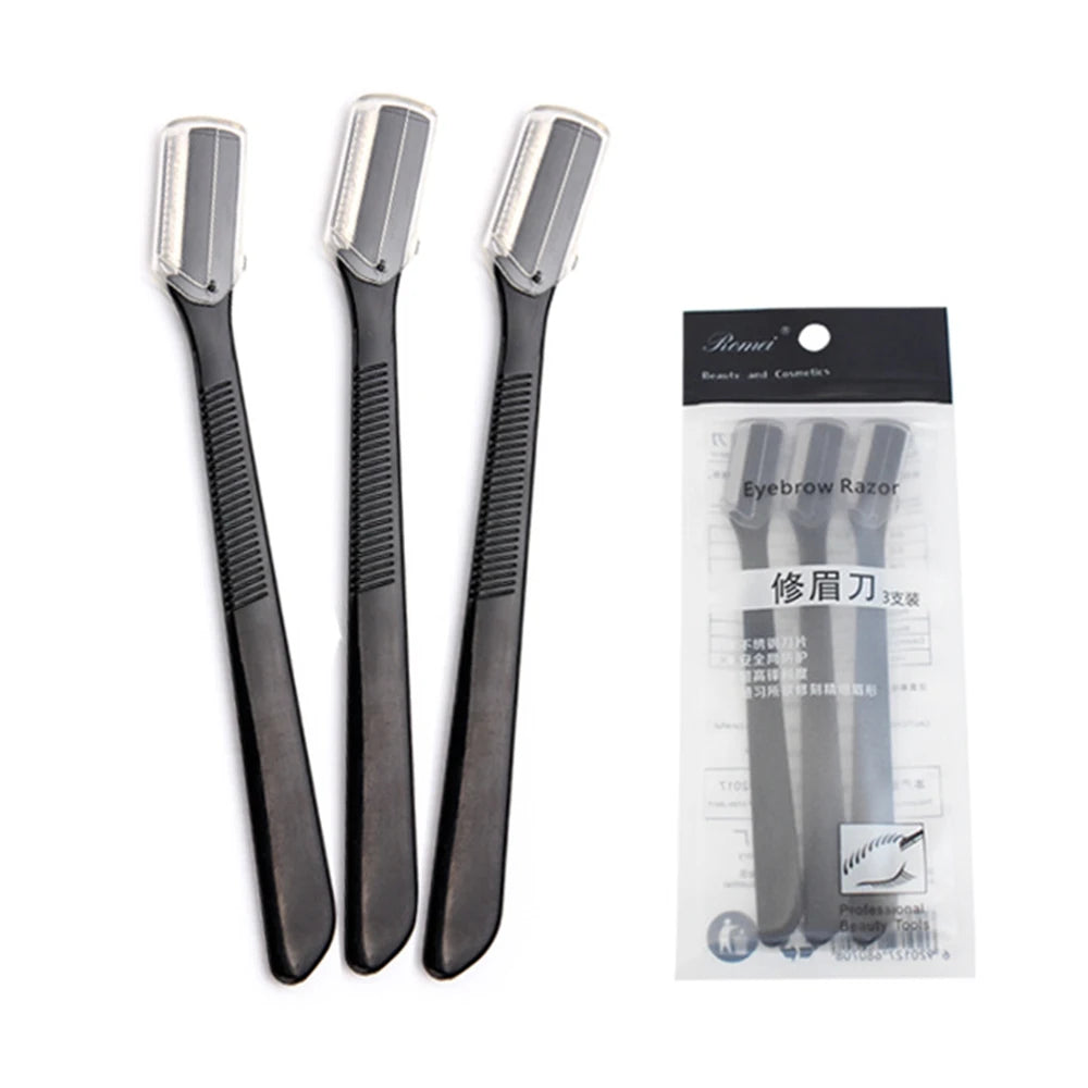 3PCS Eyebrow Razor Safe Facial Blades Eye Brow Shaping Knife