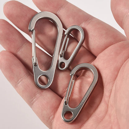 3PCS 304 Stainless Steel Spring Buckle Tool Key Chain Ring Holder Men Women Car Keychain Metal Keyring Key Accessorities Q24