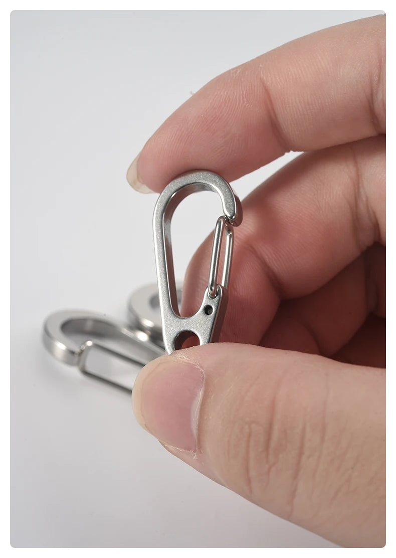 3PCS 304 Stainless Steel Spring Buckle Tool Key Chain Ring Holder Men Women Car Keychain Metal Keyring Key Accessorities Q24