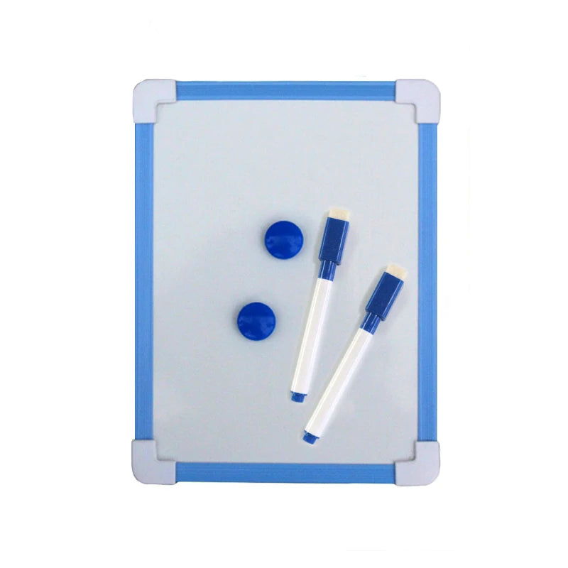 1 pc Kids Whiteboard Dry Wipe Board 5 Colors Frame Mini Drawing Magnetic White board Small Hanging Erase Boards With Pen