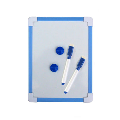 1 pc Kids Whiteboard Dry Wipe Board 5 Colors Frame Mini Drawing Magnetic White board Small Hanging Erase Boards With Pen