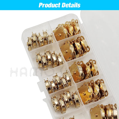 20sets 10mm-18mm Sew-on Metal Magnet Buckle Snap Fasteners Buttons Kits DIY Sewing Garment Accessories Materials Wallet Buckle