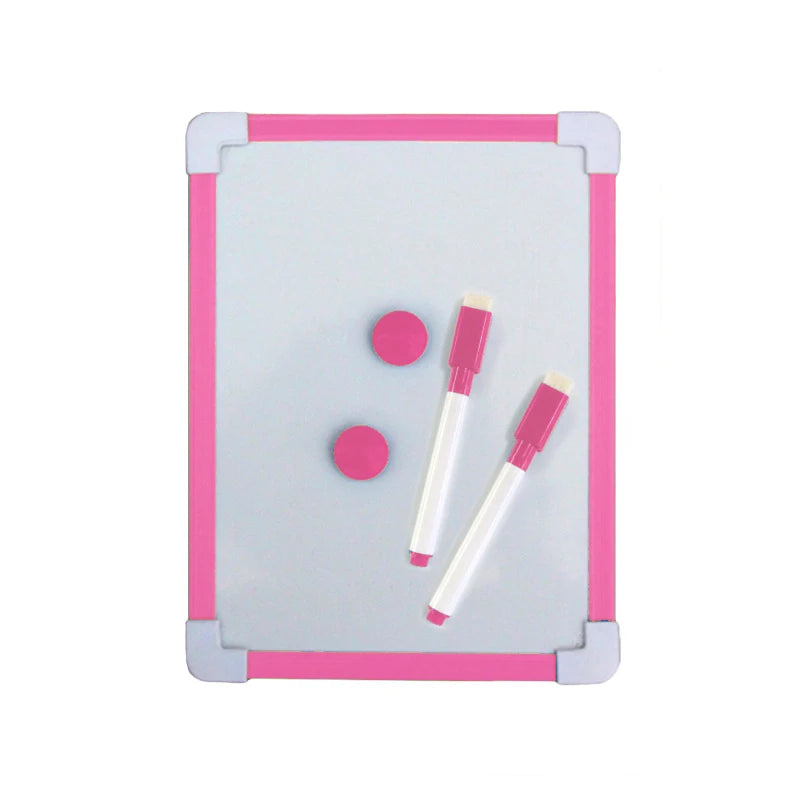 1 pc Kids Whiteboard Dry Wipe Board 5 Colors Frame Mini Drawing Magnetic White board Small Hanging Erase Boards With Pen