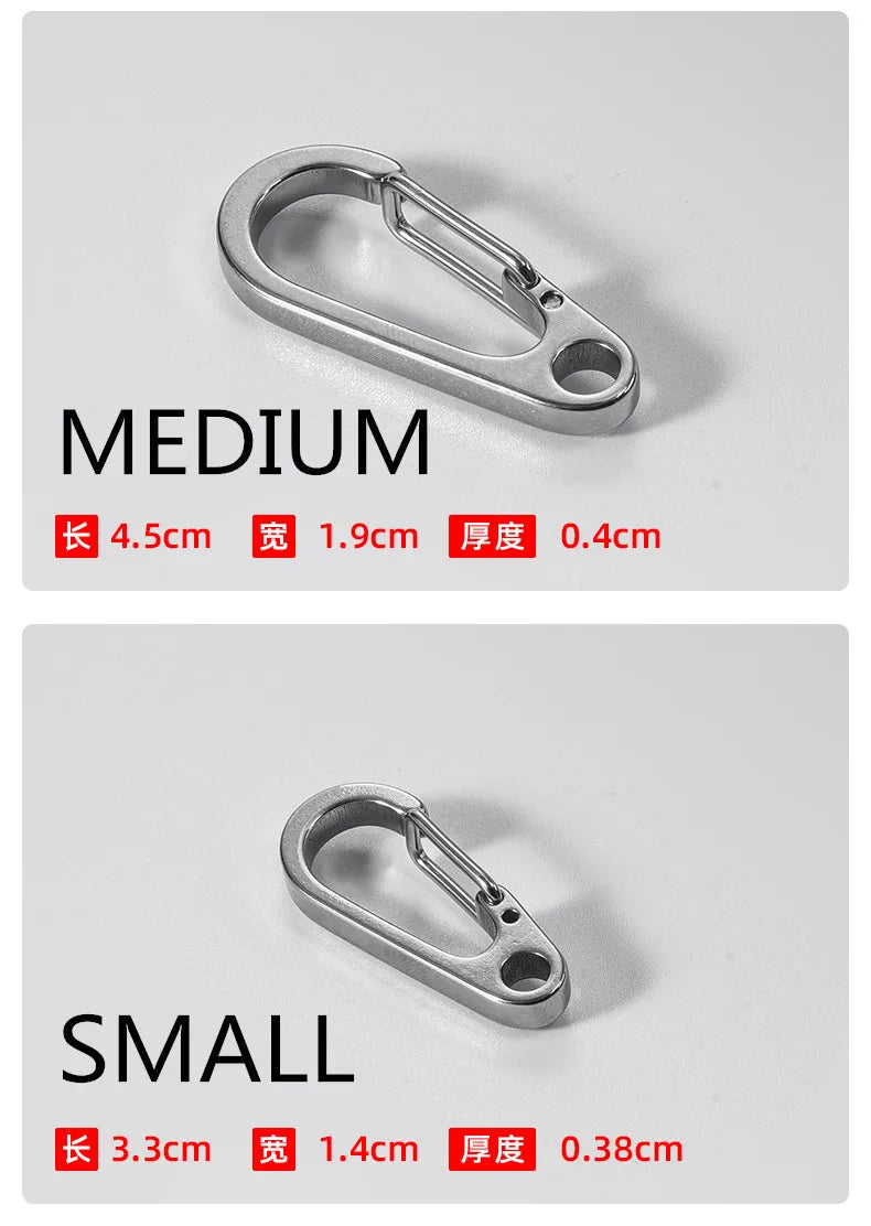 3PCS 304 Stainless Steel Spring Buckle Tool Key Chain Ring Holder Men Women Car Keychain Metal Keyring Key Accessorities Q24