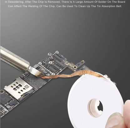 1.5mm 2mm 2.5mm 3mm 3.5mm Width 1.5M Length Desoldering Braid Welding Solder Remover Wick Wire Lead Cord Flux BGA Repair Tool