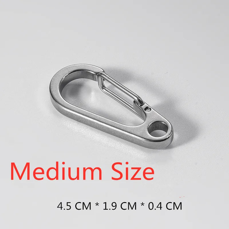 3PCS 304 Stainless Steel Spring Buckle Tool Key Chain Ring Holder Men Women Car Keychain Metal Keyring Key Accessorities Q24