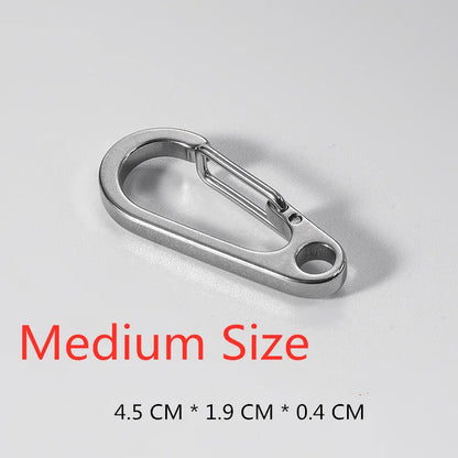 3PCS 304 Stainless Steel Spring Buckle Tool Key Chain Ring Holder Men Women Car Keychain Metal Keyring Key Accessorities Q24