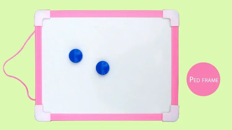 1 pc Kids Whiteboard Dry Wipe Board 5 Colors Frame Mini Drawing Magnetic White board Small Hanging Erase Boards With Pen