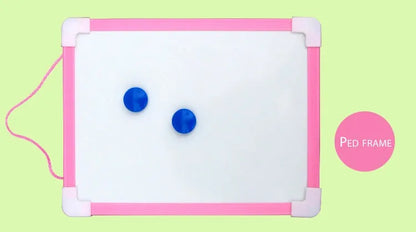 1 pc Kids Whiteboard Dry Wipe Board 5 Colors Frame Mini Drawing Magnetic White board Small Hanging Erase Boards With Pen