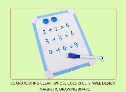 1 pc Kids Whiteboard Dry Wipe Board 5 Colors Frame Mini Drawing Magnetic White board Small Hanging Erase Boards With Pen