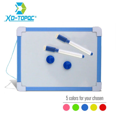 1 pc Kids Whiteboard Dry Wipe Board 5 Colors Frame Mini Drawing Magnetic White board Small Hanging Erase Boards With Pen