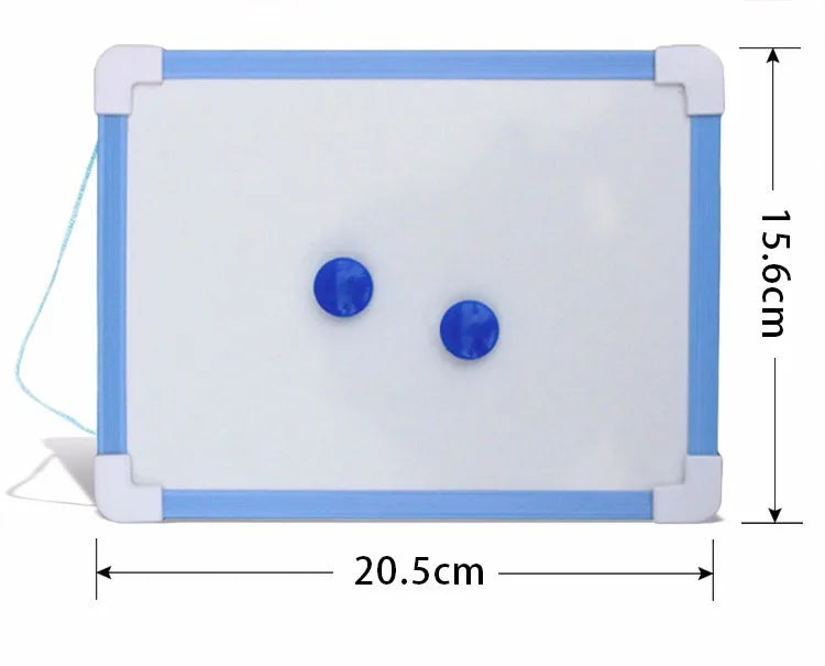 1 pc Kids Whiteboard Dry Wipe Board 5 Colors Frame Mini Drawing Magnetic White board Small Hanging Erase Boards With Pen