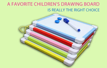 1 pc Kids Whiteboard Dry Wipe Board 5 Colors Frame Mini Drawing Magnetic White board Small Hanging Erase Boards With Pen