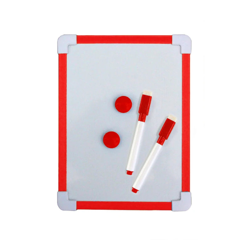 1 pc Kids Whiteboard Dry Wipe Board 5 Colors Frame Mini Drawing Magnetic White board Small Hanging Erase Boards With Pen