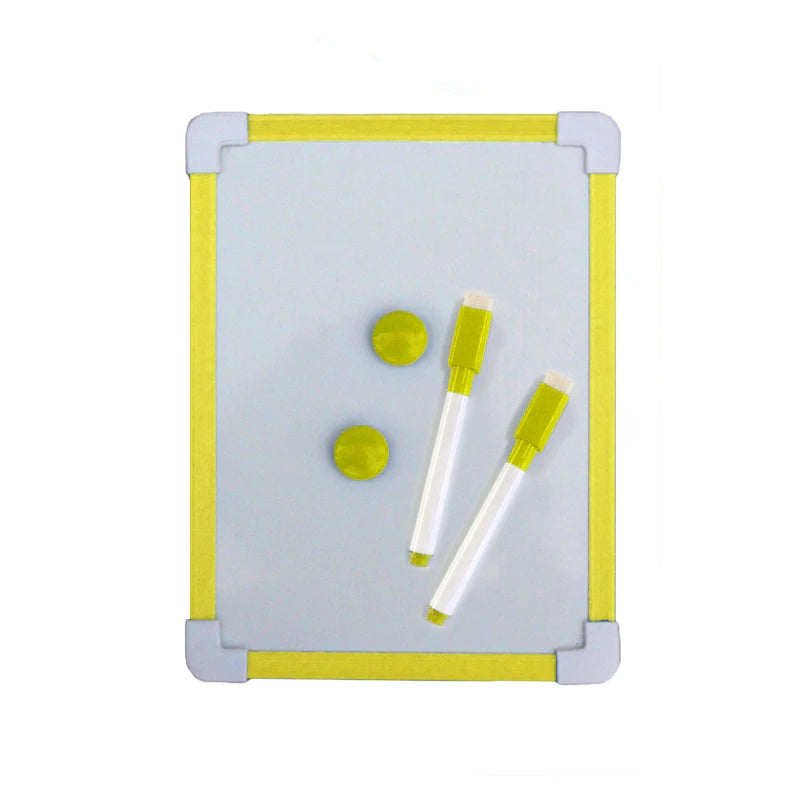1 pc Kids Whiteboard Dry Wipe Board 5 Colors Frame Mini Drawing Magnetic White board Small Hanging Erase Boards With Pen