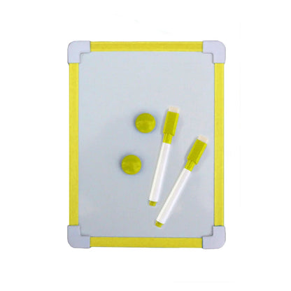 1 pc Kids Whiteboard Dry Wipe Board 5 Colors Frame Mini Drawing Magnetic White board Small Hanging Erase Boards With Pen