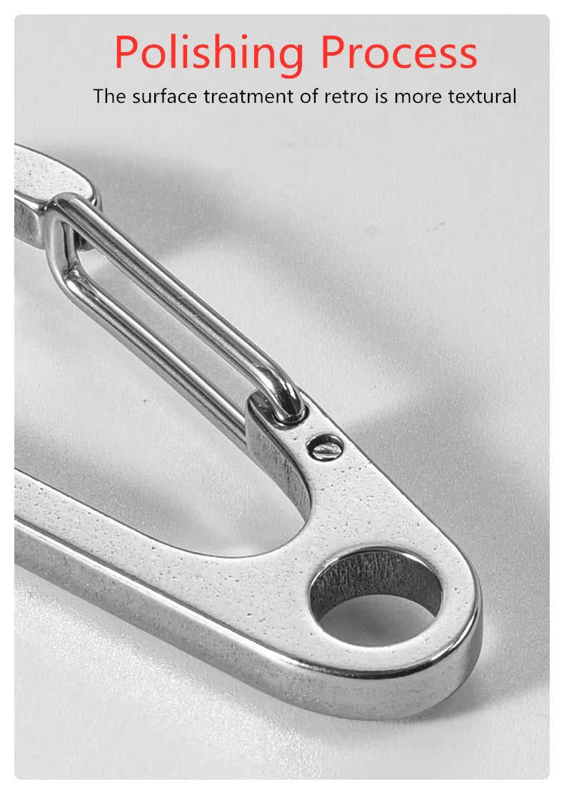 3PCS 304 Stainless Steel Spring Buckle Tool Key Chain Ring Holder Men Women Car Keychain Metal Keyring Key Accessorities Q24