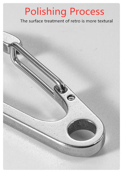 3PCS 304 Stainless Steel Spring Buckle Tool Key Chain Ring Holder Men Women Car Keychain Metal Keyring Key Accessorities Q24